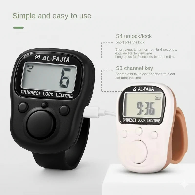 70 Lakh Japa counting Machine Chargeable japa counter with C type charging